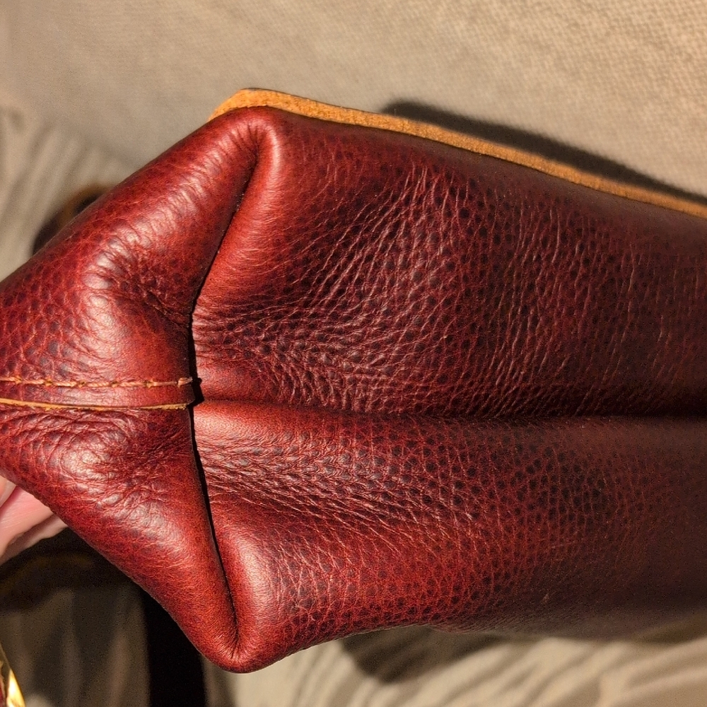 Portland Leather Goods Nutmeg Full Grain Leather Crossbody Or Handle Carry - Picture 8 of 10